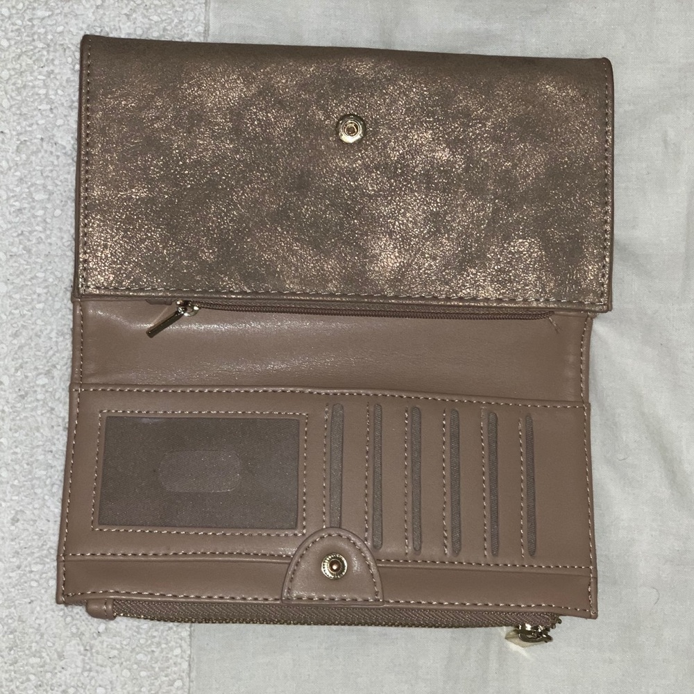 Beige Clutch handbag